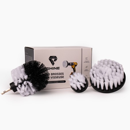 Lot de 3 brosses pour visseuse