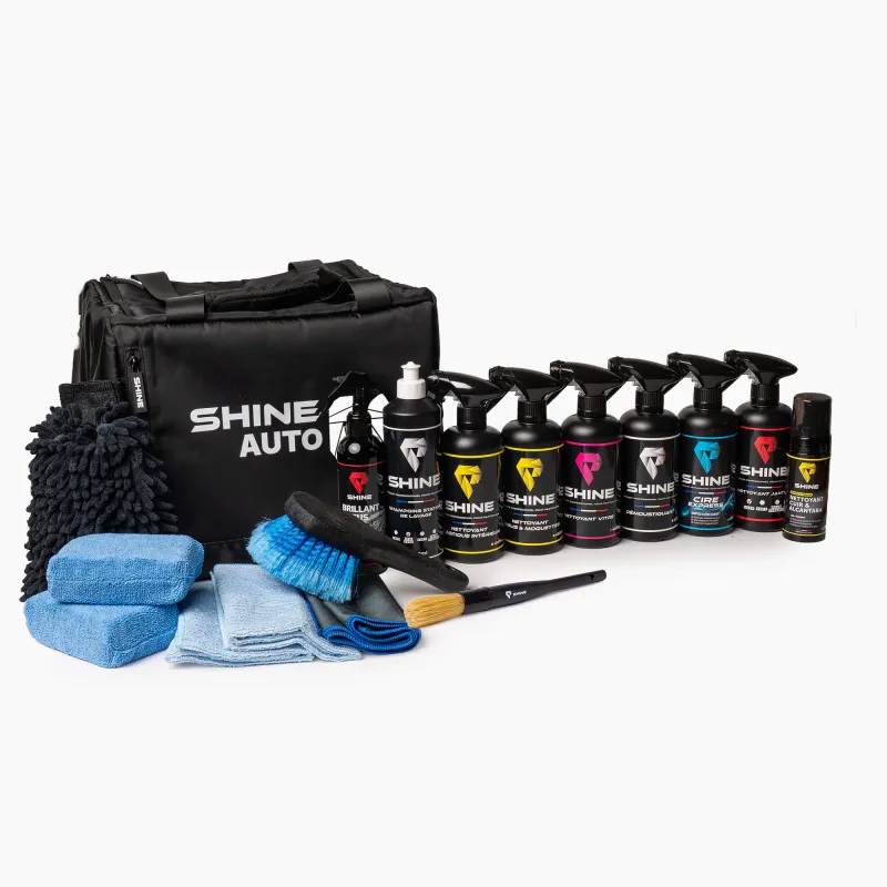 Pack prestige auto avec sac de detailing